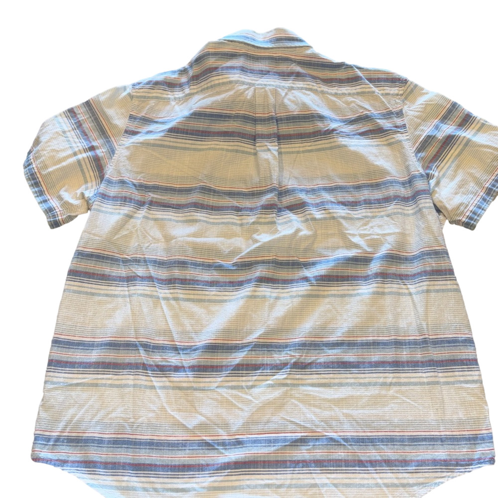 Vineyard Vines Mens Large Whale Striped Button Down Short Sleeve Shirt - Picture 5 of 5
